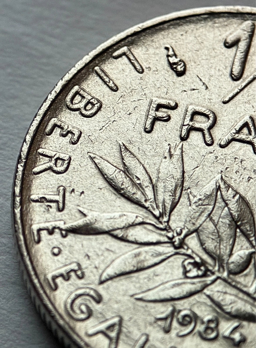1/2 Franc 1984 | Frankreich | La Semeuse | Nickel-Münze | sehr schön