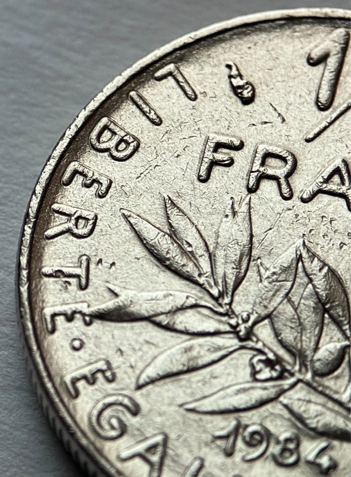 1/2 Franc 1984 | Frankreich | La Semeuse | Nickel-Münze | sehr schön