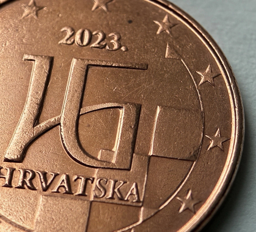 5 Cent 2023 | Kroatien | HRVATSKA | Münze aus Verkupfertem Stahl | sehr schön
