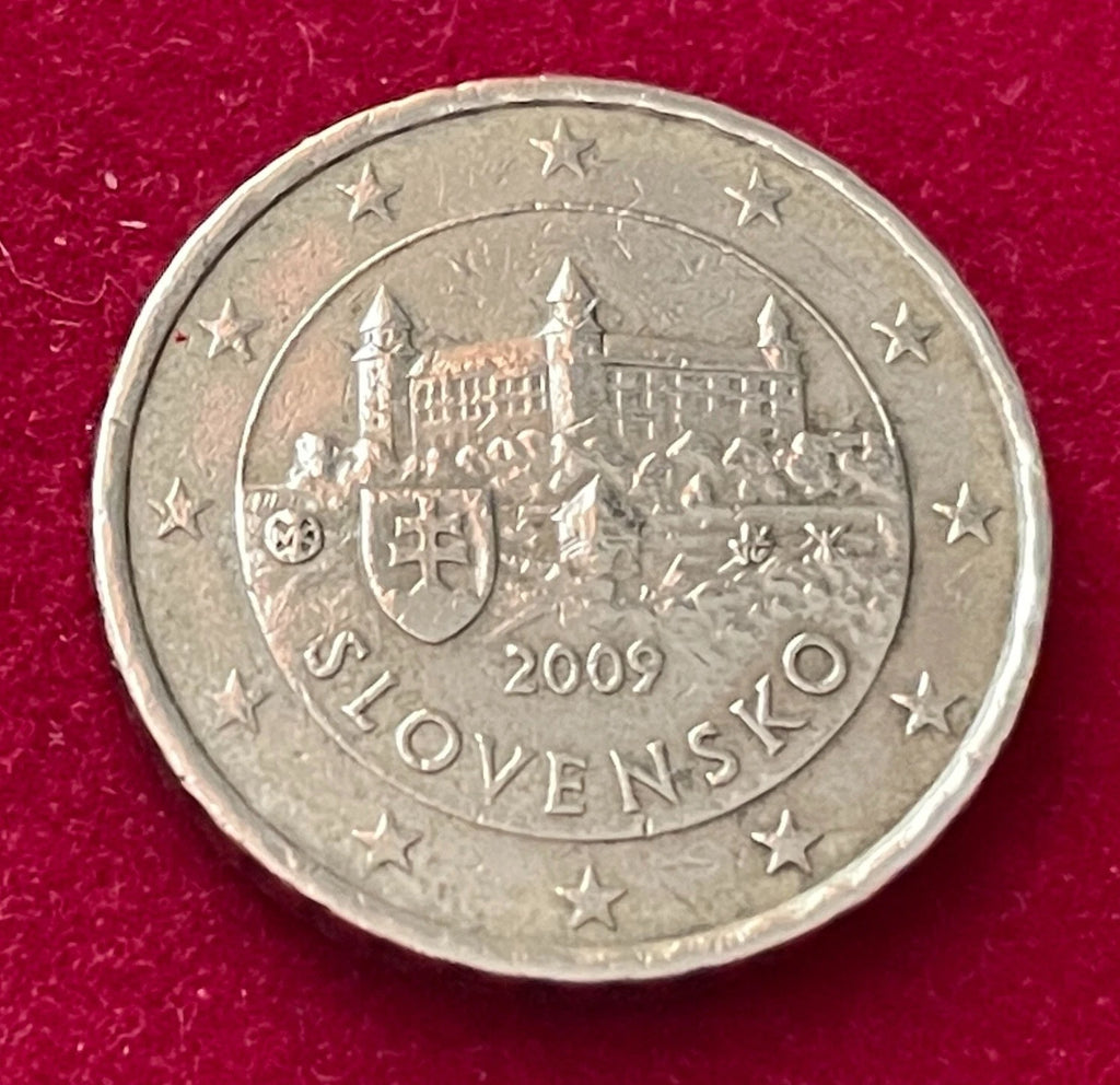 10 Cent 2009 | Slowakei | Burg Bratislava | Nordisches Gold Münze