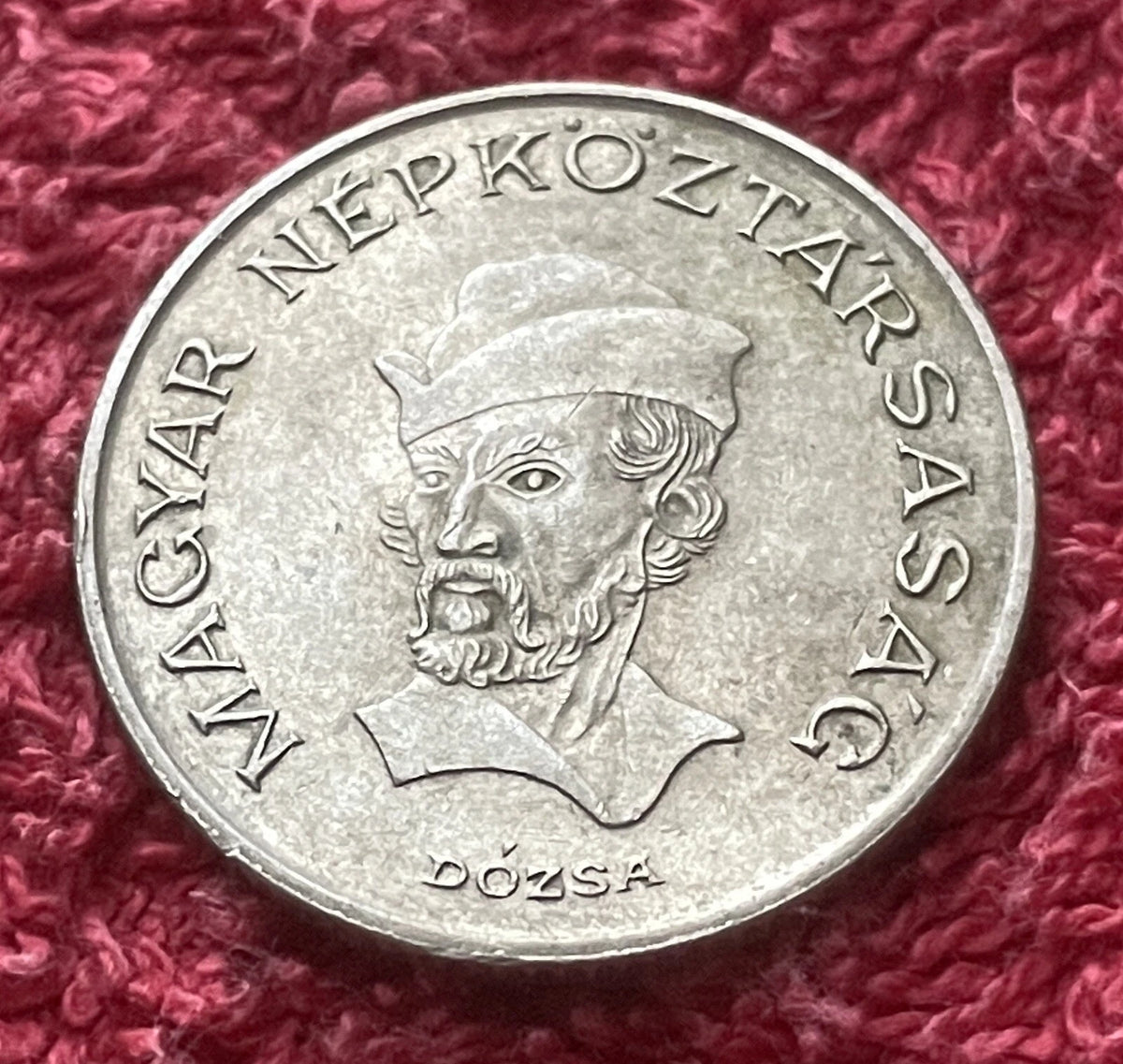20 Forint 1985 | Ungarn | György Dózsa | Volksrepublik | Kupfer-Nickel Münze | schön