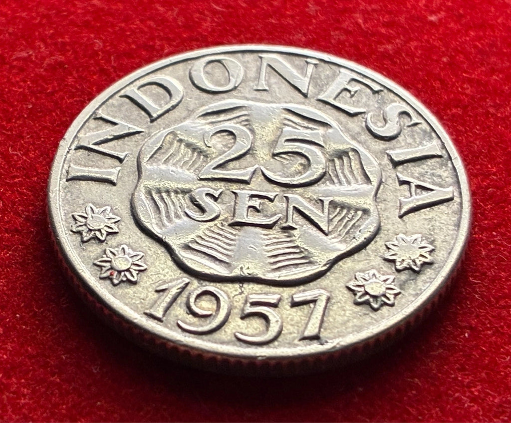 25 Sen 1957 | Indonesien | Garuda Pancasila | Aluminium Münze | vorzüglich