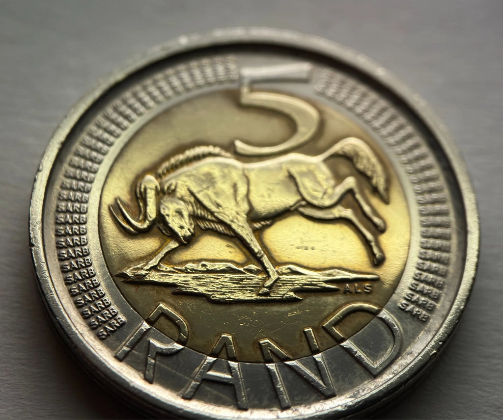 5 Rand 2011 | Südafrika | Gnu (Wildtier) | Bi-Metall Münze | schön