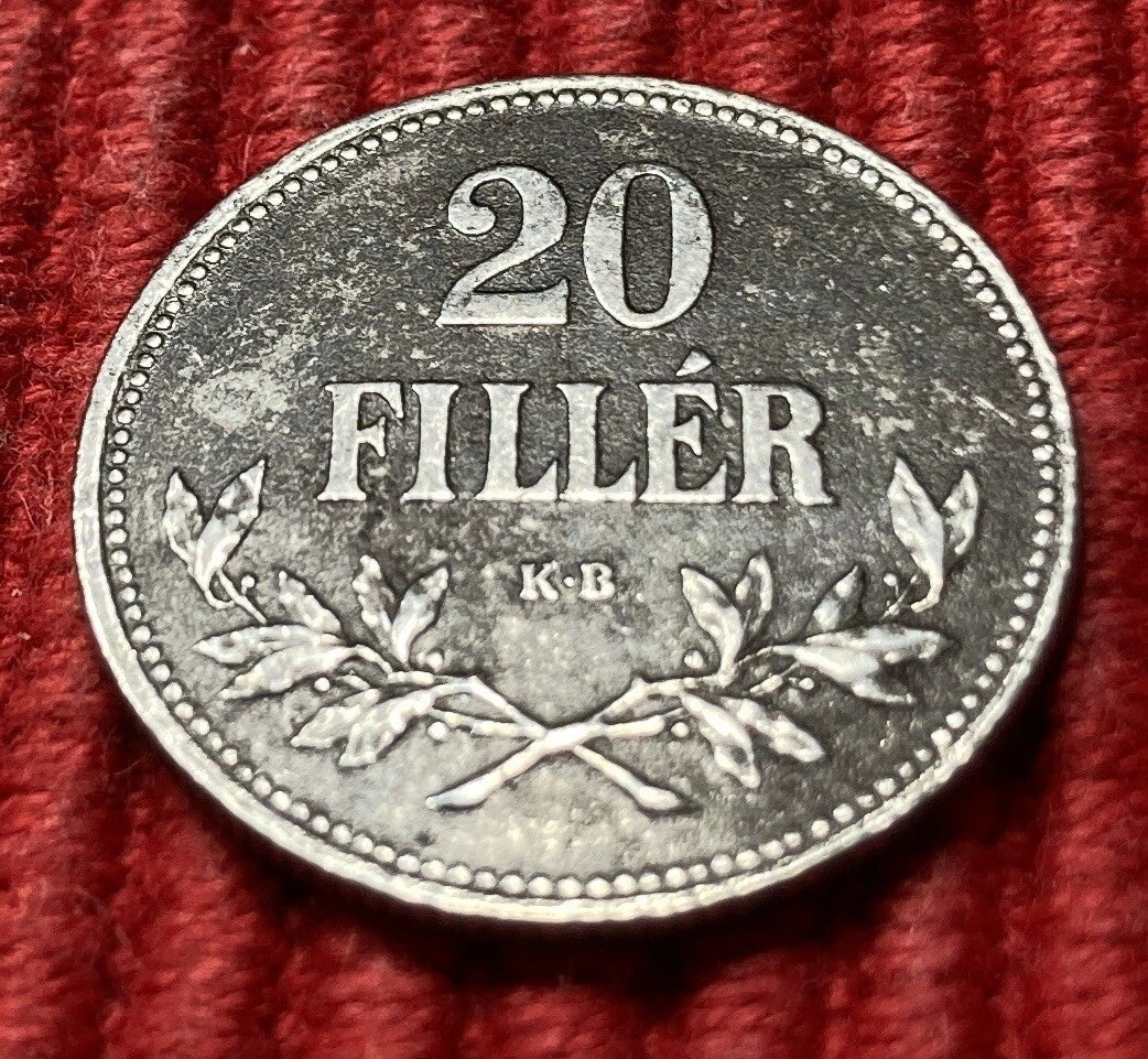 20 Fillér 1916 | Österreich-Ungarn | Karl IV. (Károly IV.) | Eisen Münze | sehr schön