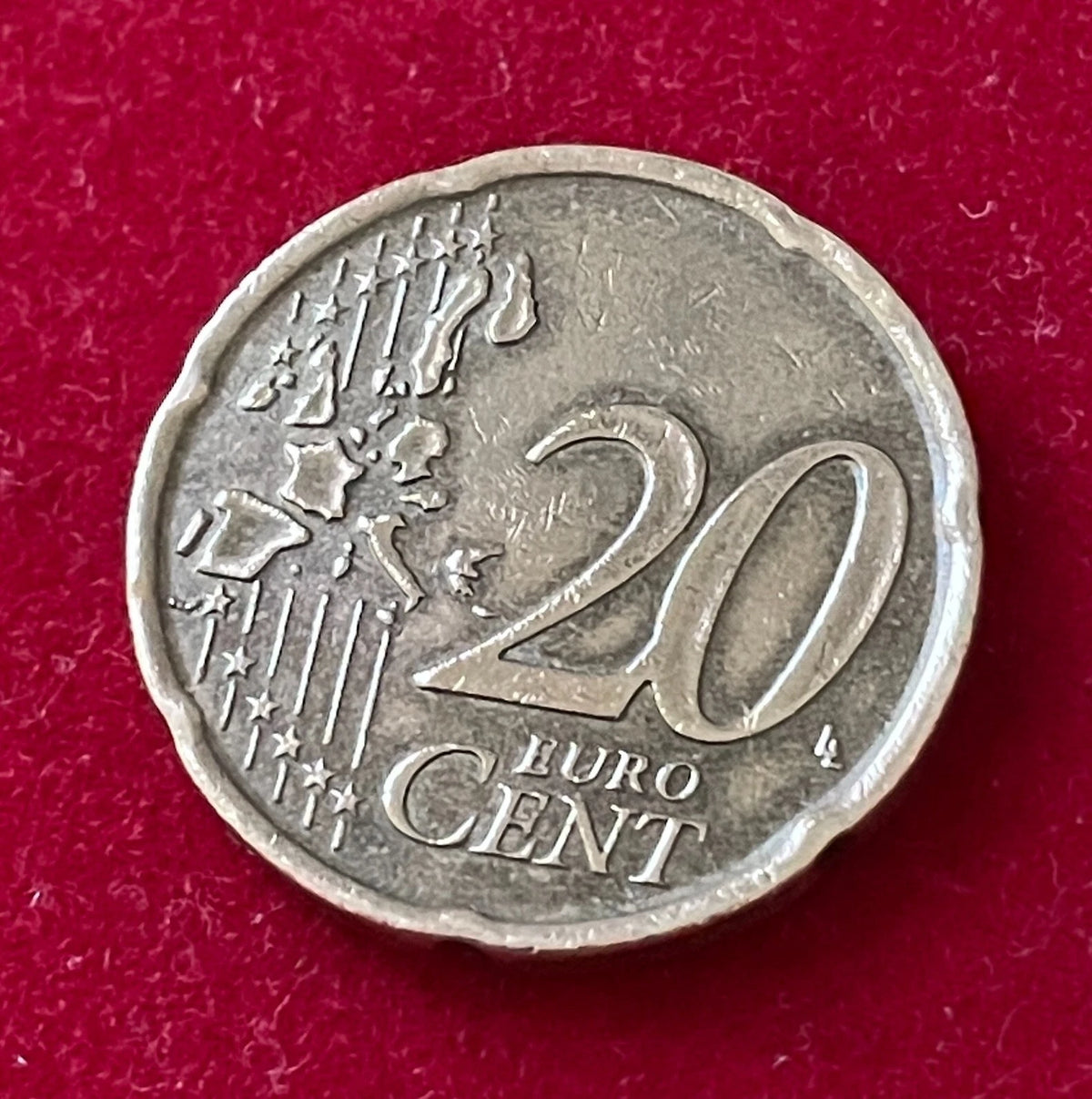 20 Cent 2002 | Portugal | sieben Burgen & fünf Wappen | Münze aus Nordischem Gold | schön