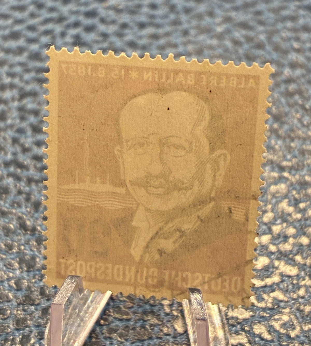 Deutsche Bundespost 1957 | 20 Pfennig | Albert Ballin & HAPAG-Dampfer | gestempelt | Briefmarke