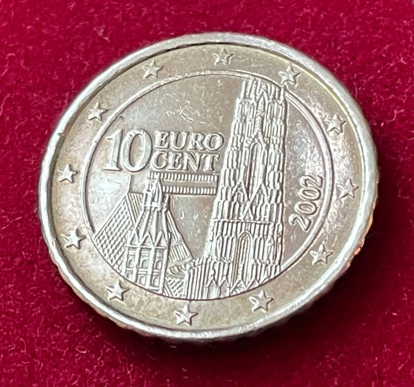 10 Cent 2002 | Österreich | Stephansdom | Nordisches Gold Münze