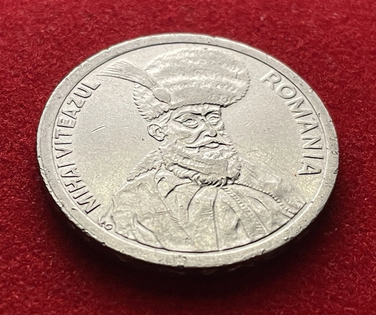 100 Lei 1993 | Rumänien | Michael der Tapfere | Vernickelter Stahl Münze | Sehr schön