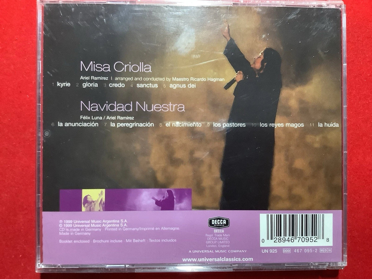 Mercedes Sosa – Misa Criolla / Navidad Nuestra (CD, Album, Decca) / Klassische Musik / Sehr guter Zustand