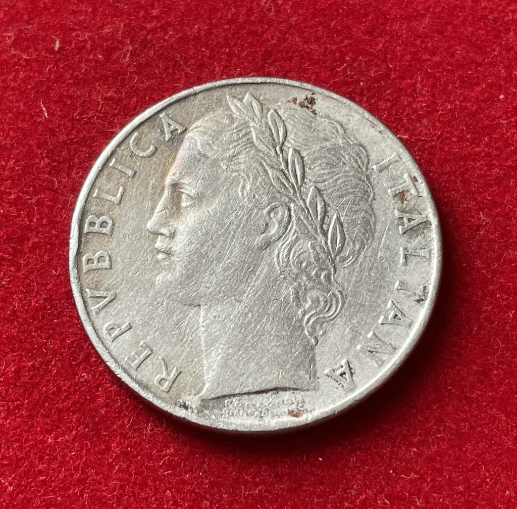 100 Lire 1956 | Italien | Minerva & Olivenbaum | Edelstahl Münze