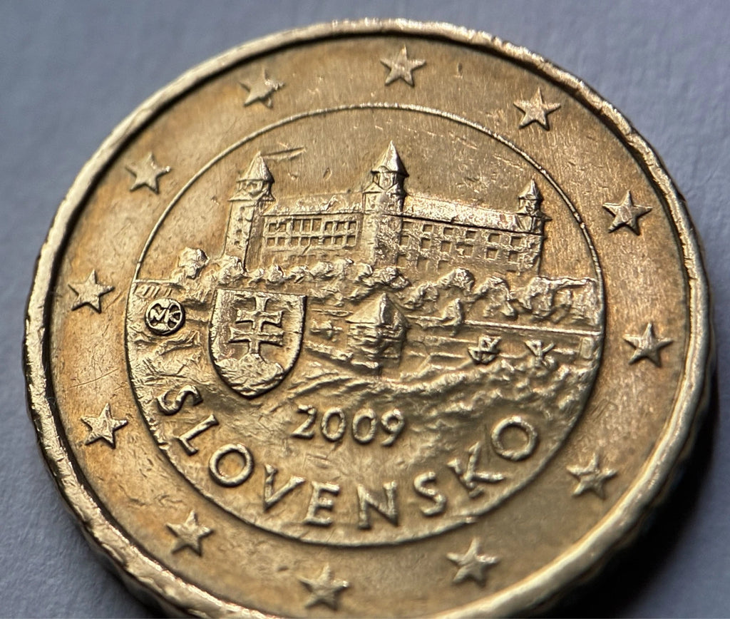 10 Cent 2009 | Slowakei | Burg Bratislava | SLOVENSKO | Nordisches Gold Münze