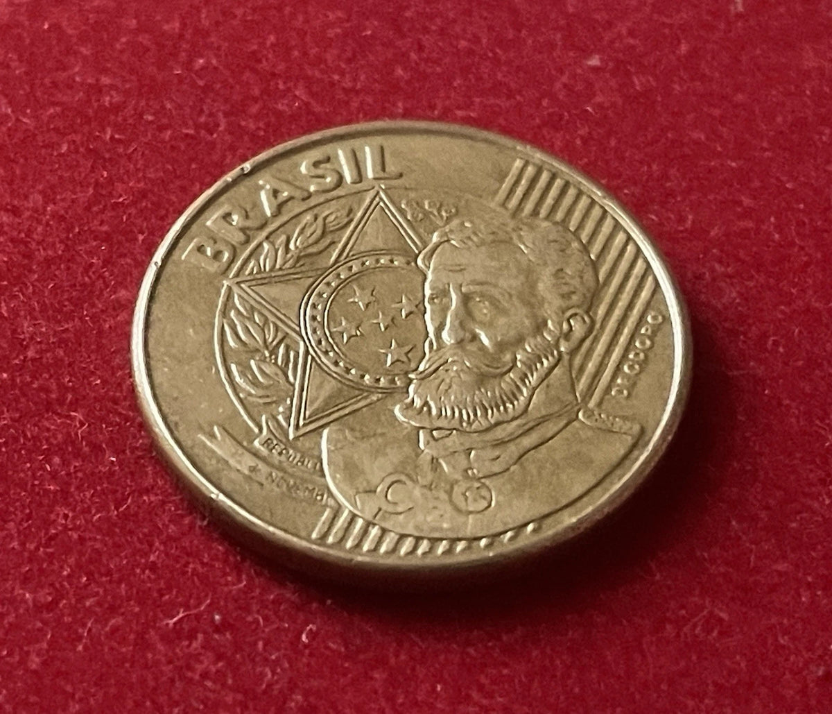 25 Centavos 2008 | Brasilien | Deodoro da Fonseca | Münze aus Vermessingtem Stahl | schön