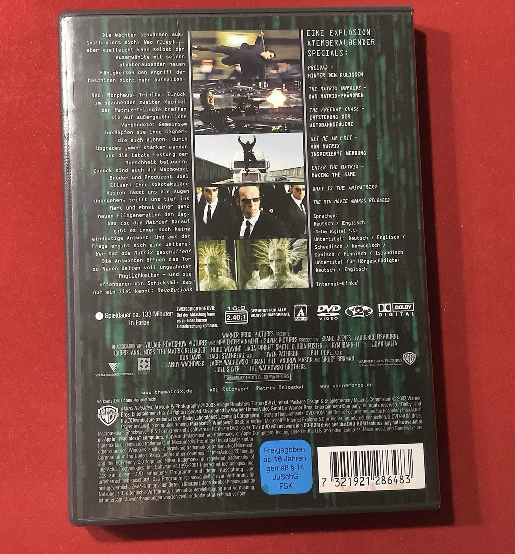 DVD Matrix Reloaded 2 Disc Edition