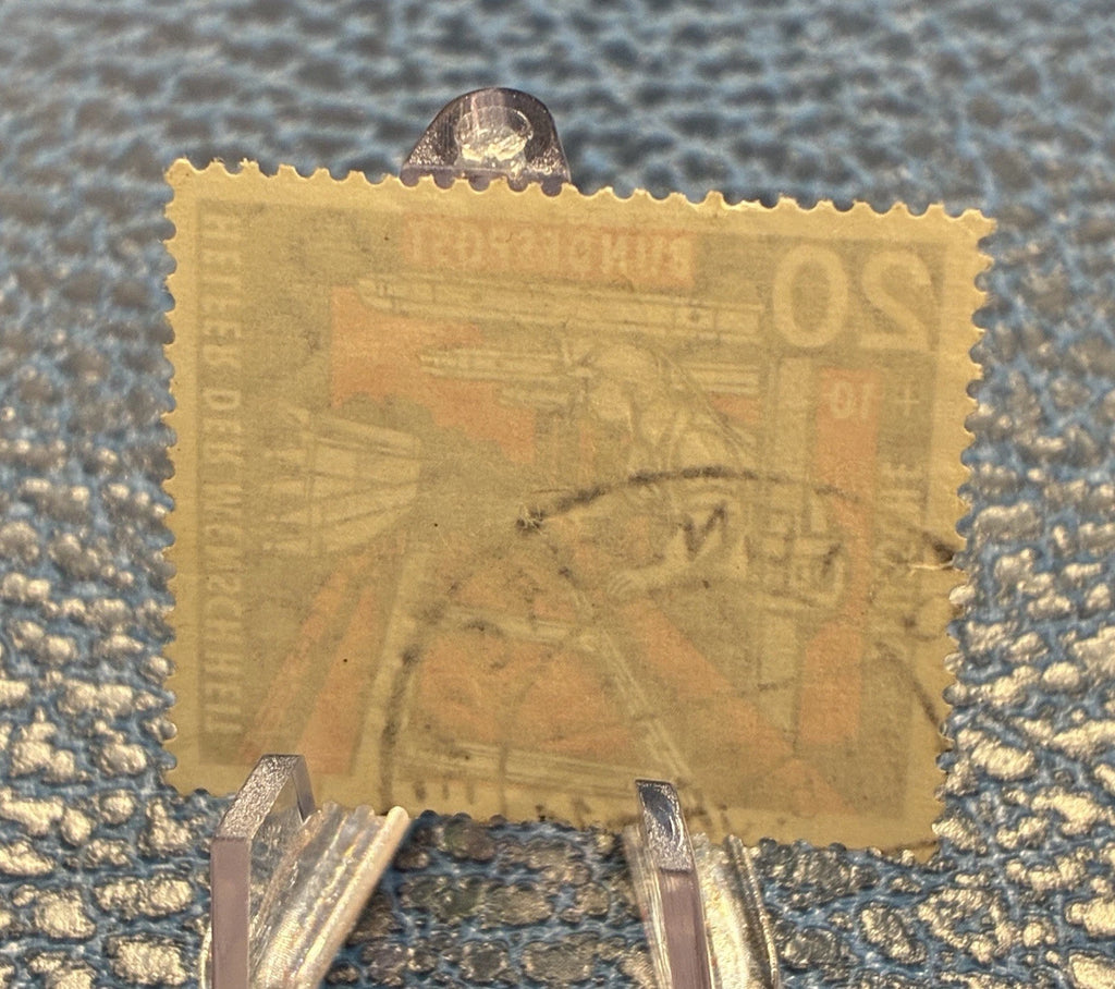 Deutsche Bundespost 1957 | 20+10 Pfennig | Helfer der Menschheit Bergarbeiter | gestempelt | Briefmarke