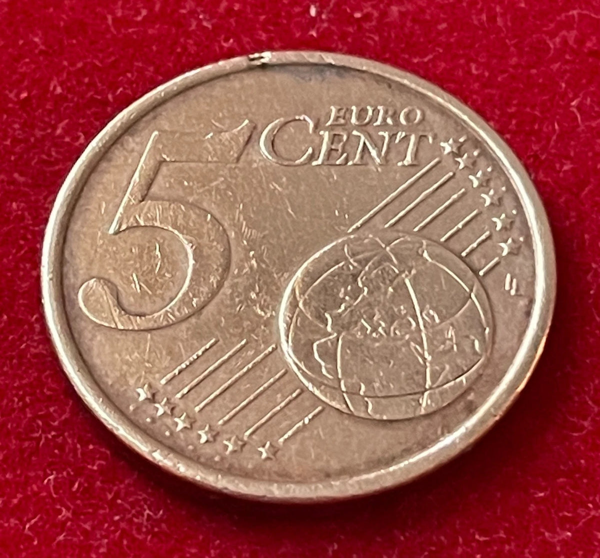 5 Cent 2002 | Italien | Kolosseum in Rom | Münze aus Verkupfertem Stahl | schön