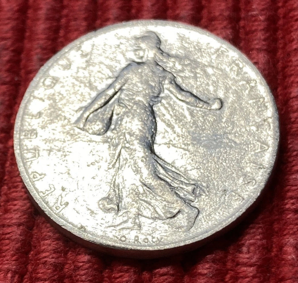 1 Franc 1960 | Frankreich | Olivenzweig | Semeuse | Münze aus Nickel