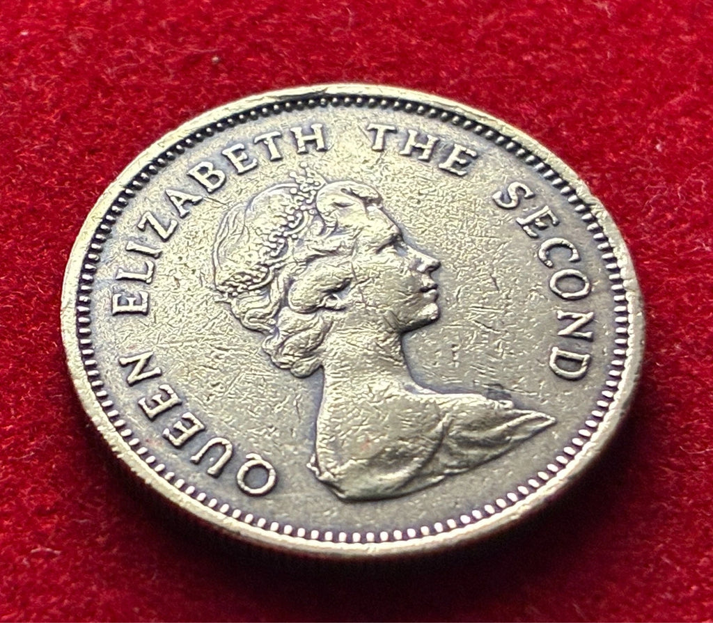 50 Cents 1978 | Hongkong | Königin Elizabeth II. | Nickel-Messing | Asiatische Münze | schön