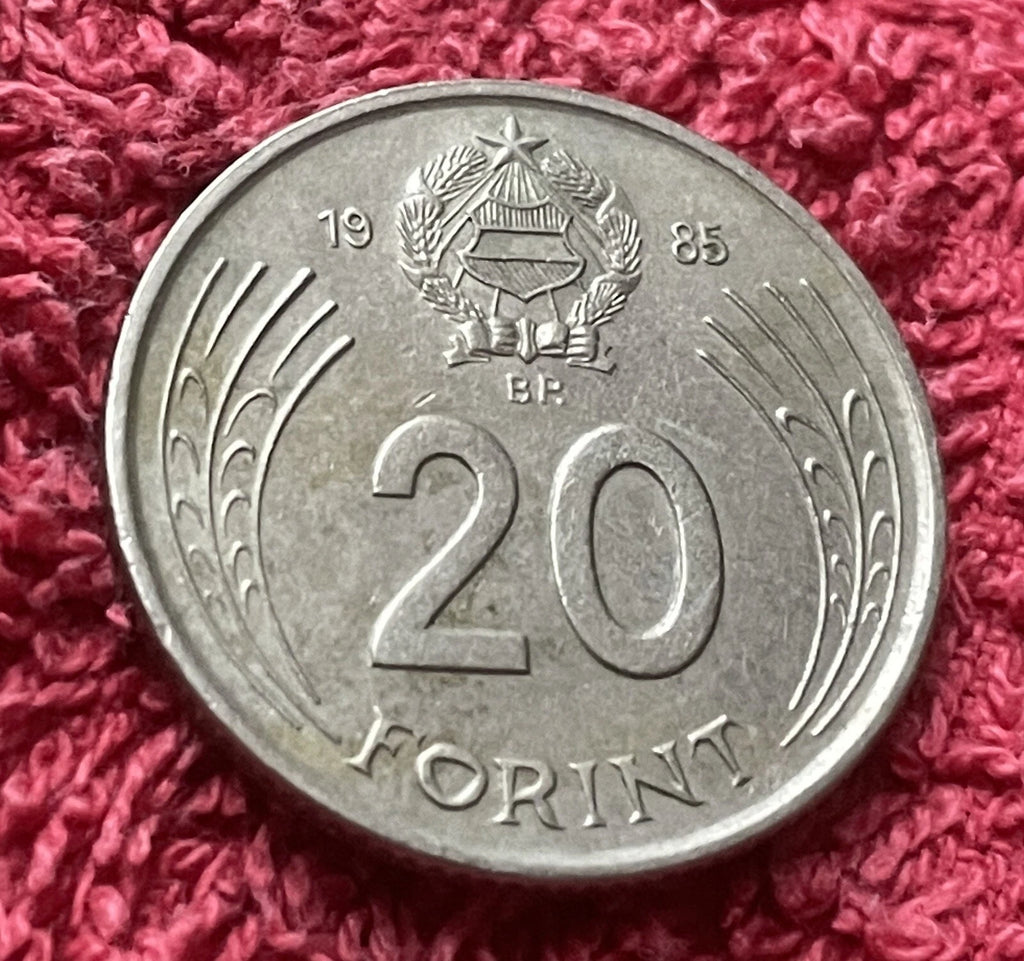 20 Forint 1985 | Ungarn | György Dózsa | Volksrepublik | Kupfer-Nickel Münze | schön