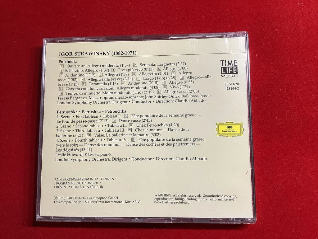 Igor Stravinsky – Große Komponisten – Klassik CD (Time Life / Deutsche Grammophon) / guter Zustand