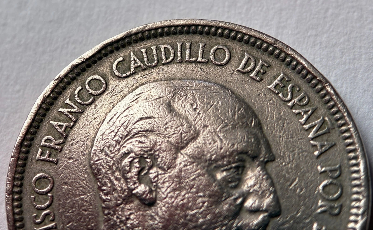 5 Peseten 1957 *60 | Spanien | Francisco Franco | Kupfer-Nickel Münze | schön