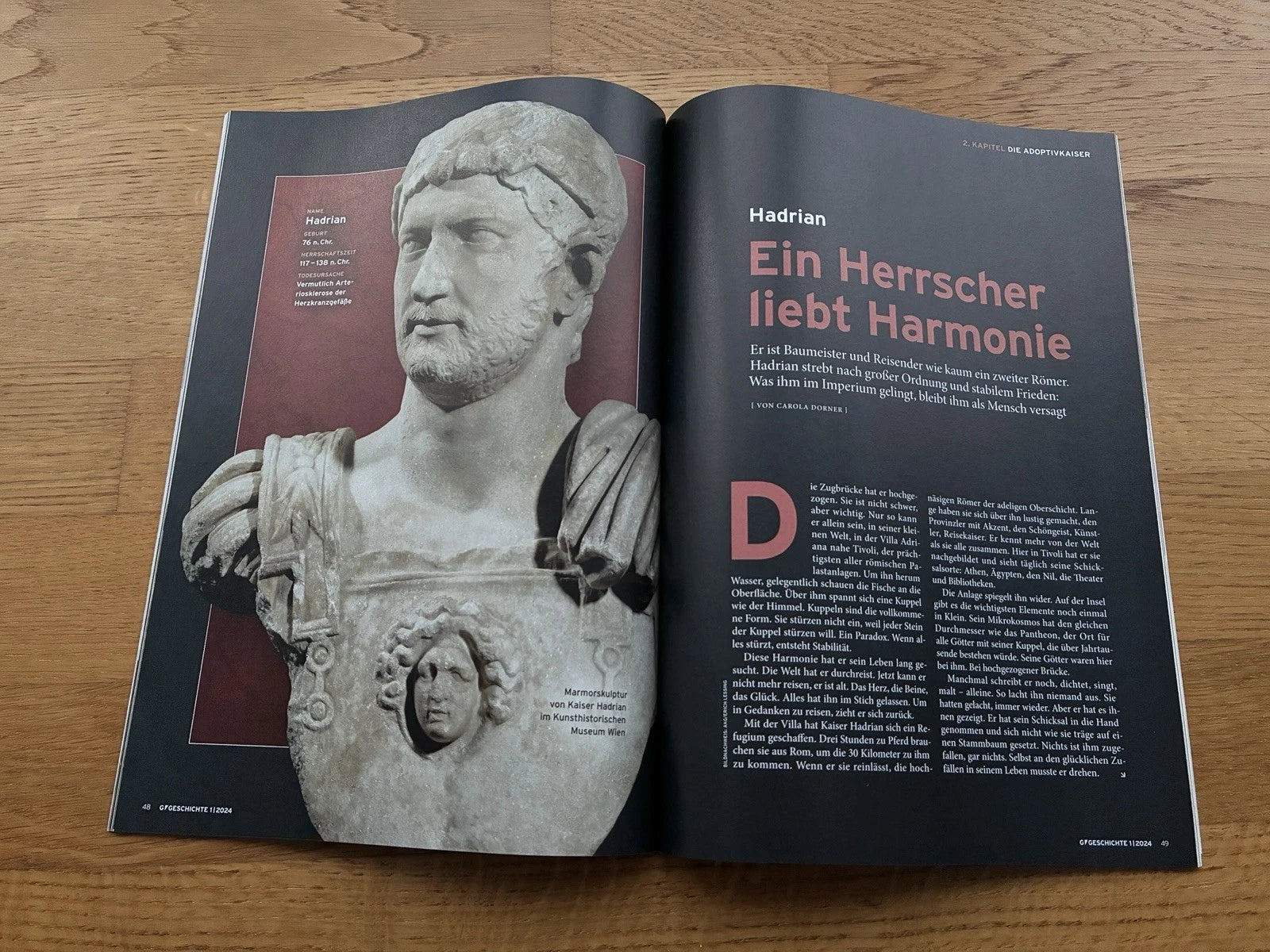 G Geschichte Magazin Nr. 1/2024 – Roms Goldenes Zeitalter: Die großen Kaiser von Trajan bis Mark Aurel | Zeitschrift | sehr guter Zustand