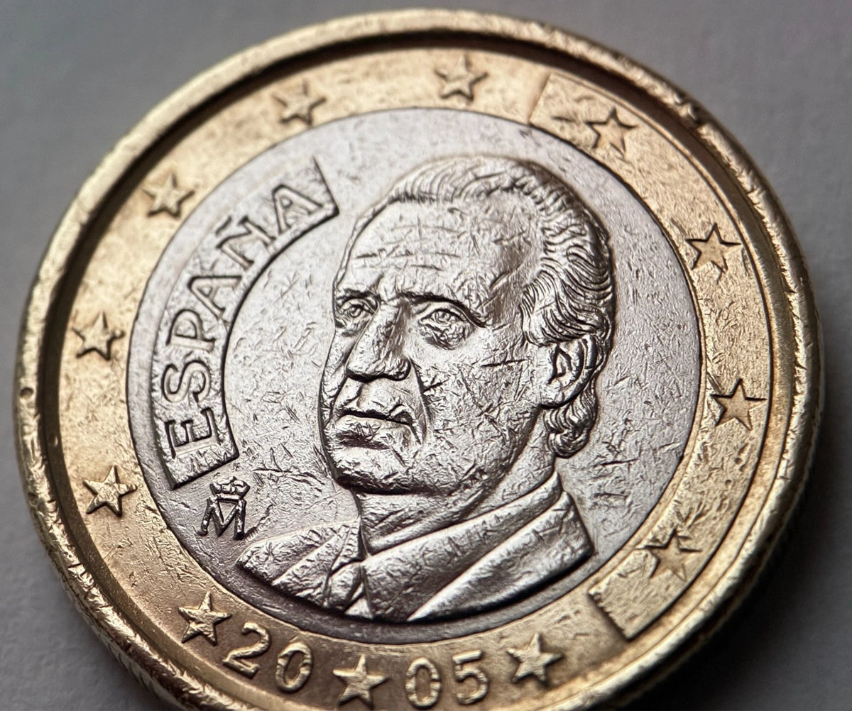 1 Euro 2005 | Spanien | König Juan Carlos I. | Bi-Metall Münze