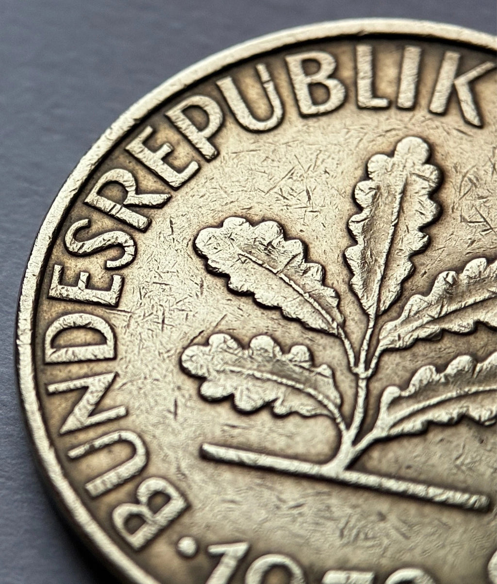 10 Pfennig 1972 J | Bundesrepublik Deutschland (BRD) | Eichenlaub & Ähren | Vermessingter Stahl Münze | schön
