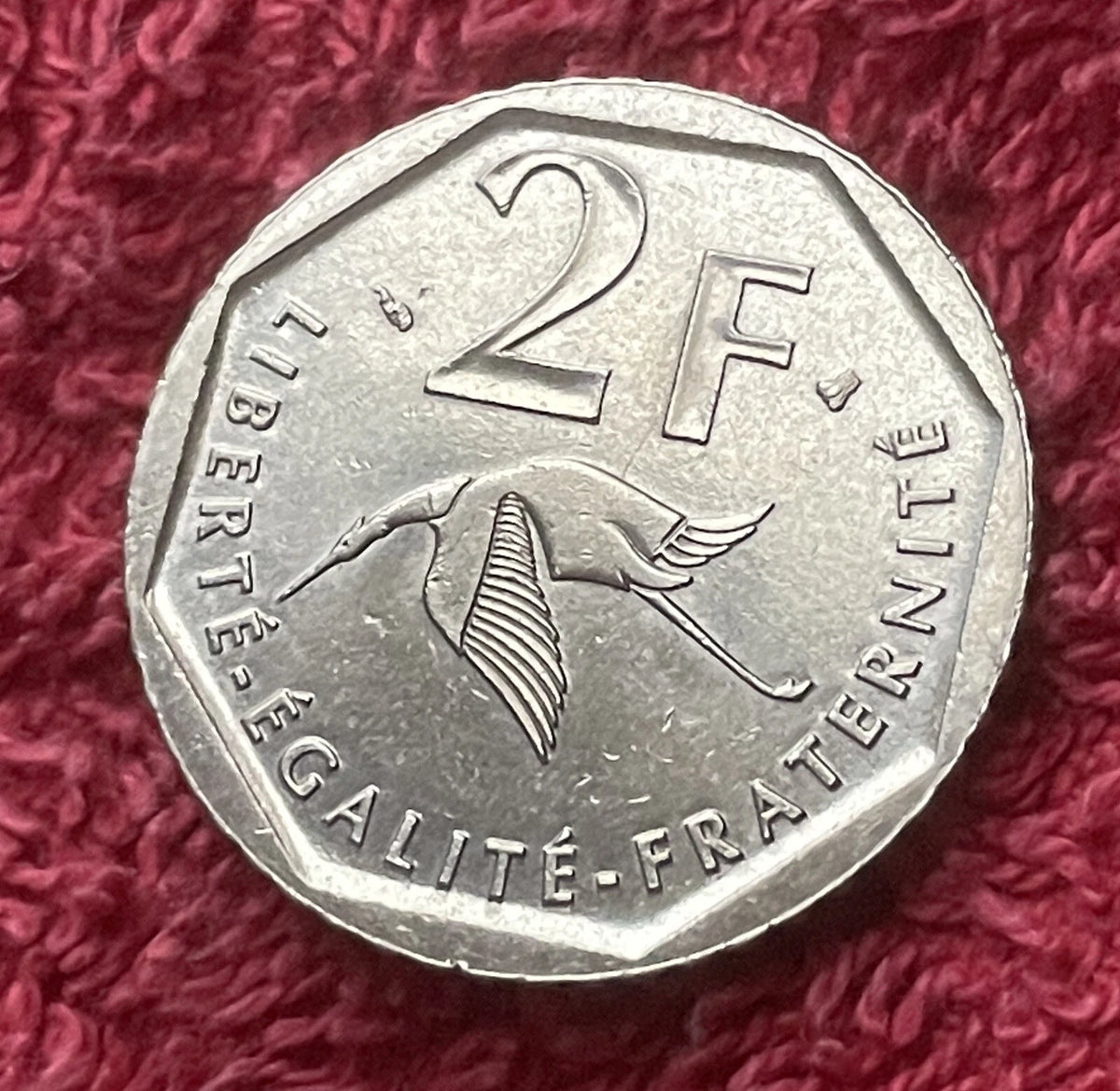 2 Francs 1997 | Frankreich | Georges Guynemer | 80. Todestag | Nickel Münze | schön