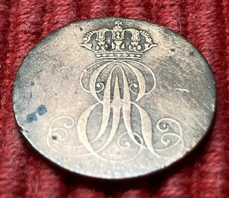 1 Pfennig 1842 S | Hannover | Gekröntes Monogramm | Kupfer-Münze