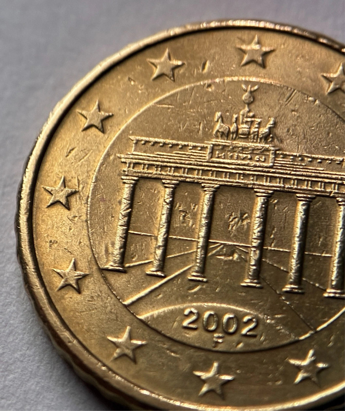 10 Cent 2002 F | Deutschland | Brandenburger Tor | Nordisches Gold Münze