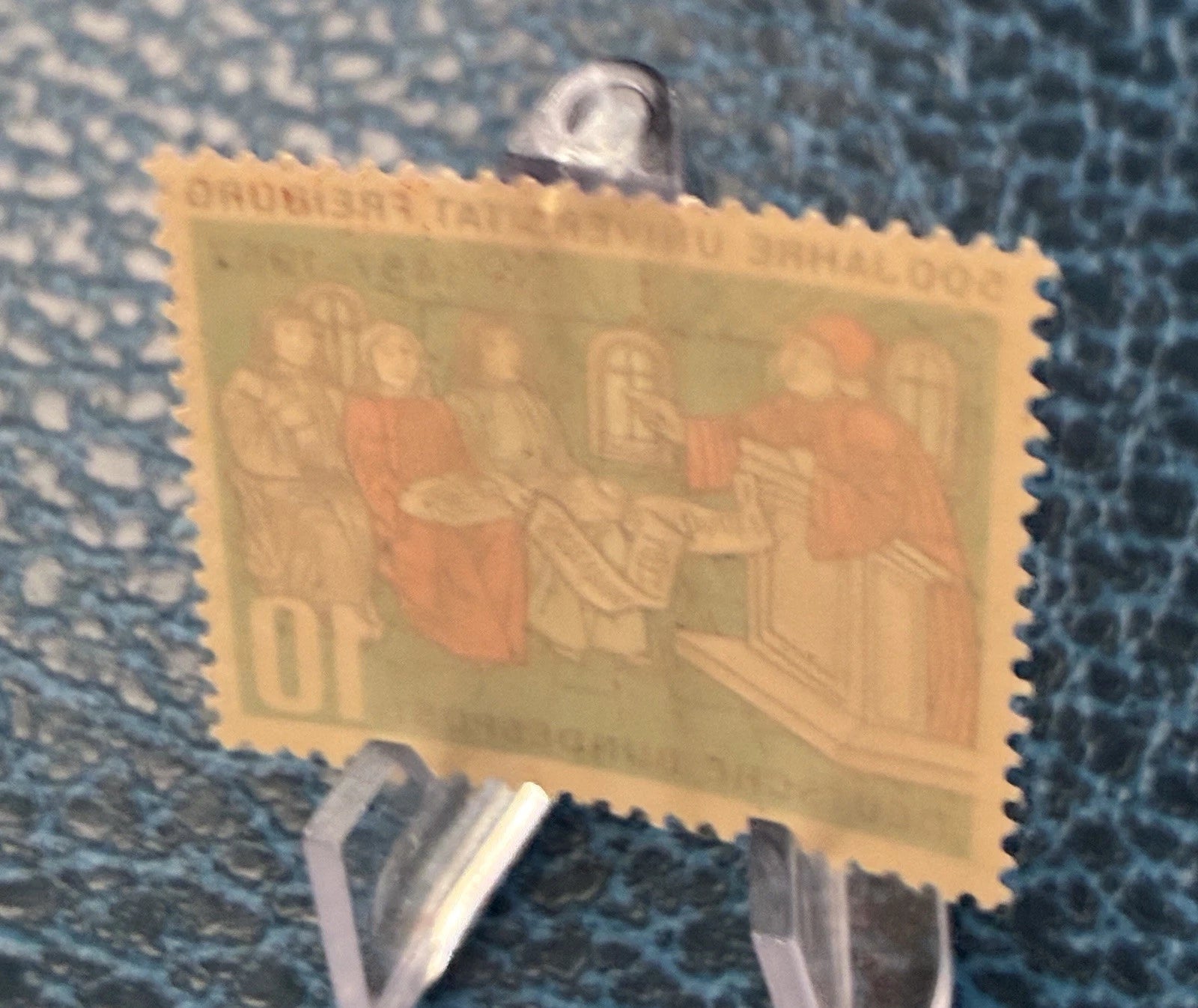 DEUTSCHE BUNDESPOST 10 Pf. 500 Jahre Uni Freiburg 1457-1957 Sondermarke