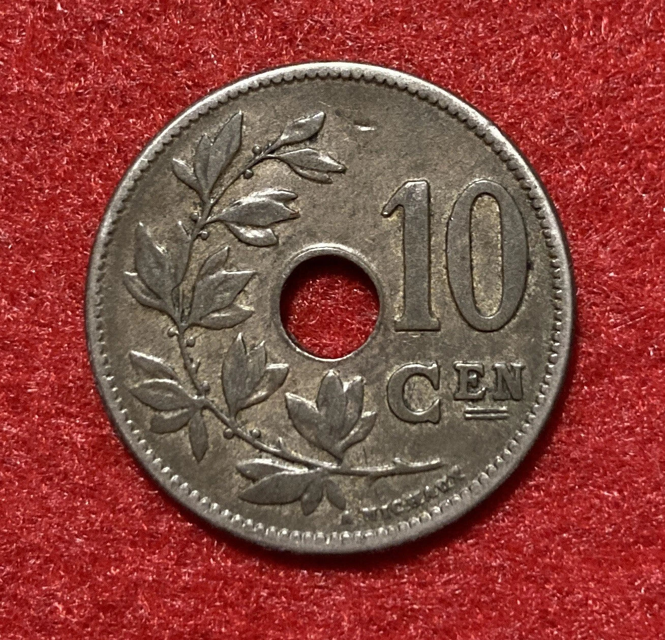 10 Centimes 1905 | Belgien | König Leopold II | Vorzüglicher Zustand