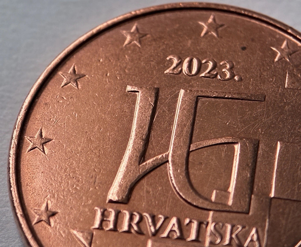 5 Cent 2023 | Kroatien | HRVATSKA | Münze aus Verkupfertem Stahl | sehr schön