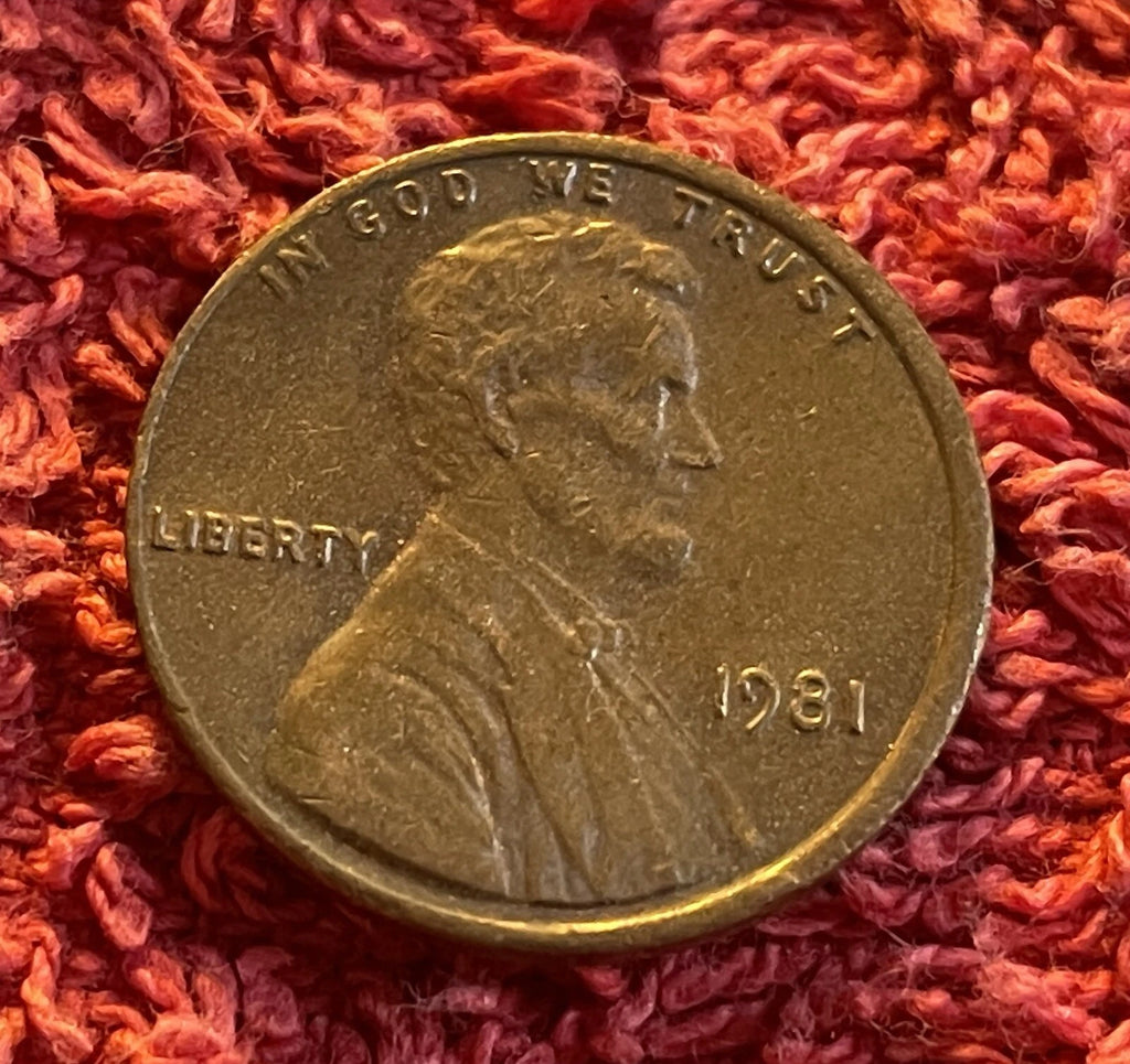 1 Cent 1981 USA | Lincoln Memorial Cent | Kupfer-Zink | Sammlermünze