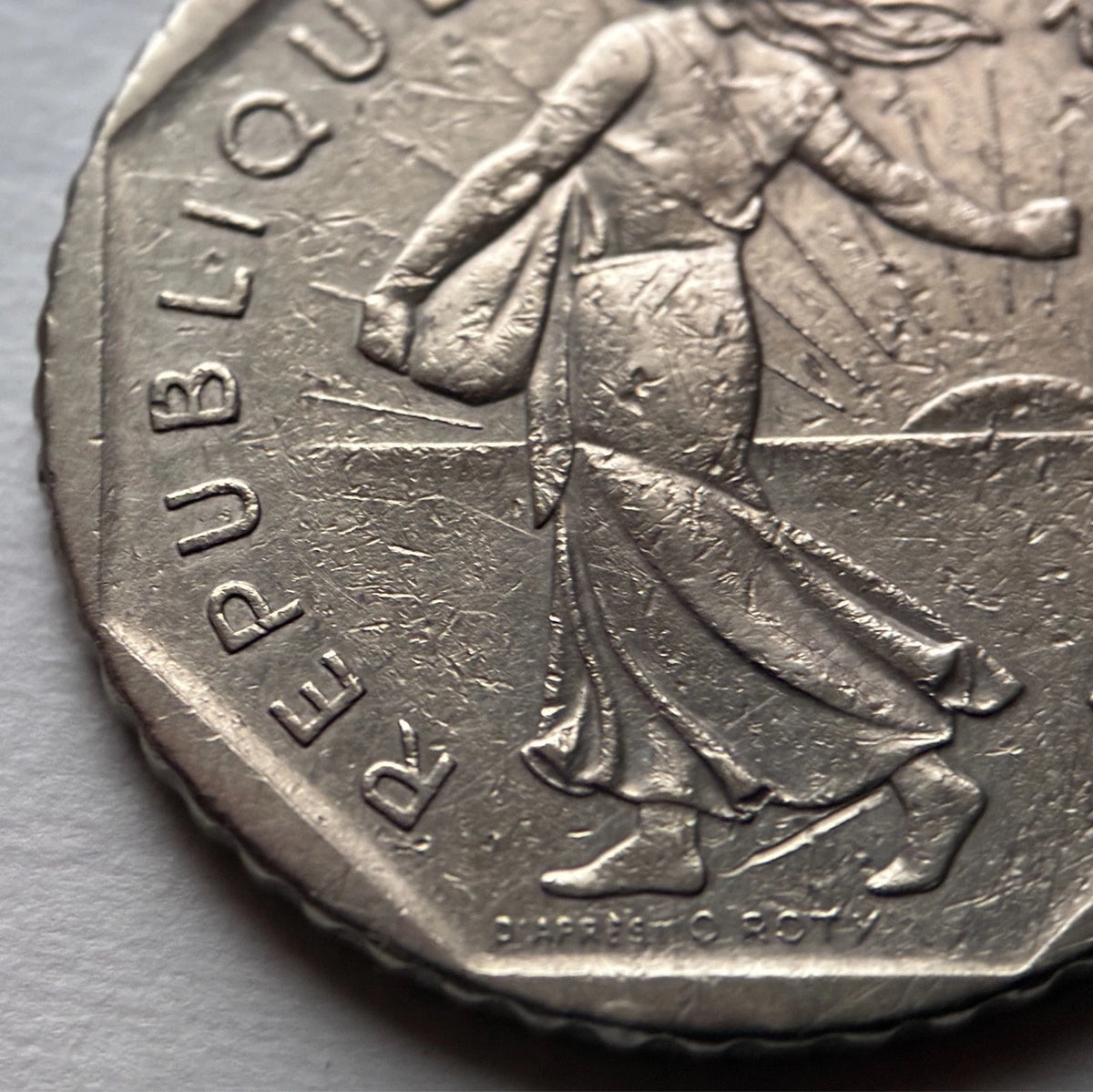 2 Francs 1979 | Frankreich | Säerin 'Semeuse' im Sonnenaufgang | Nickel Münze | schön