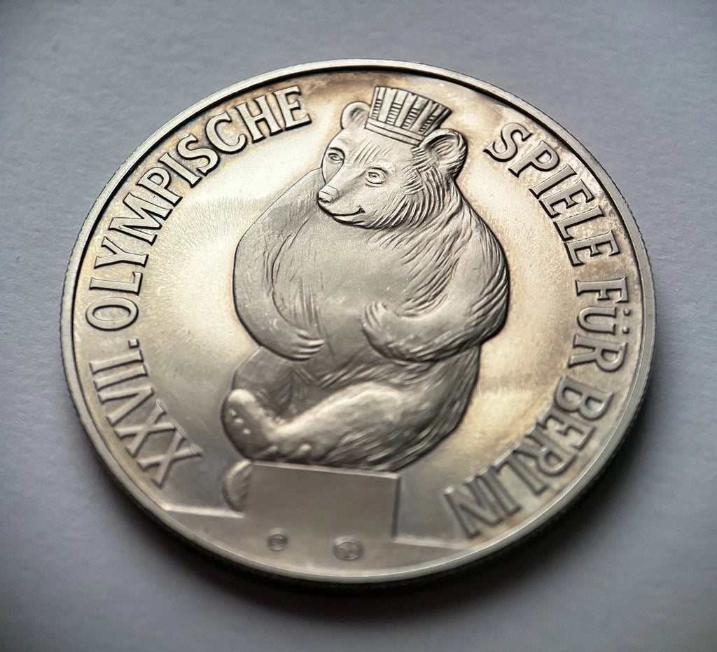 Gedenkmedaille Olympia 2000 – XXVII. Olympische Spiele für Berlin | Berliner Bär & Länderflaggen