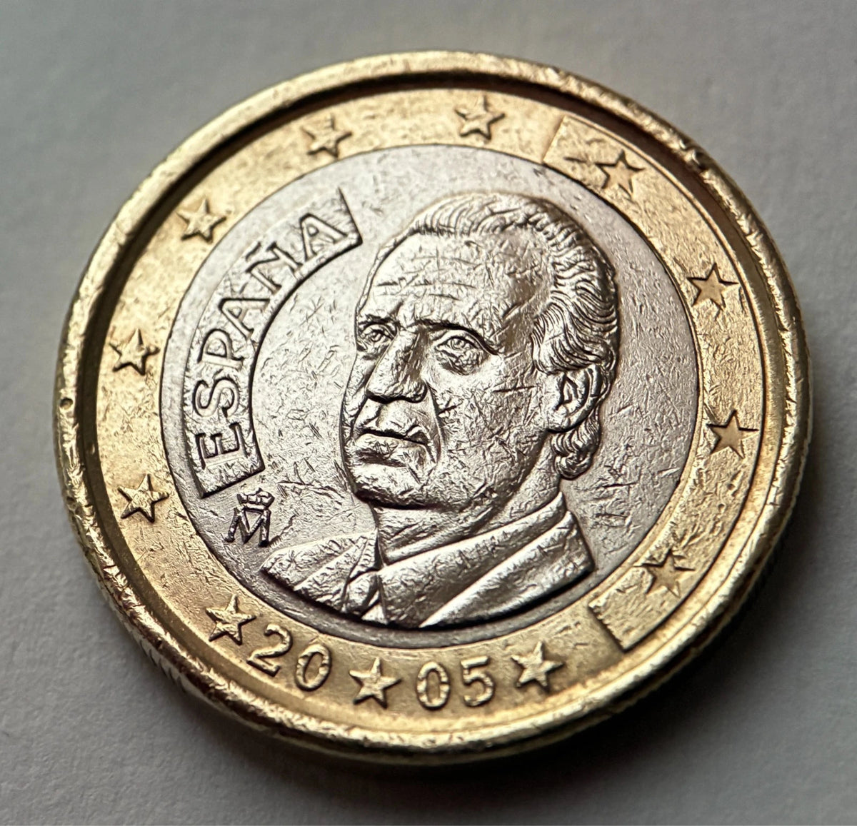 1 Euro 2005 | Spanien | König Juan Carlos I. | Bi-Metall Münze