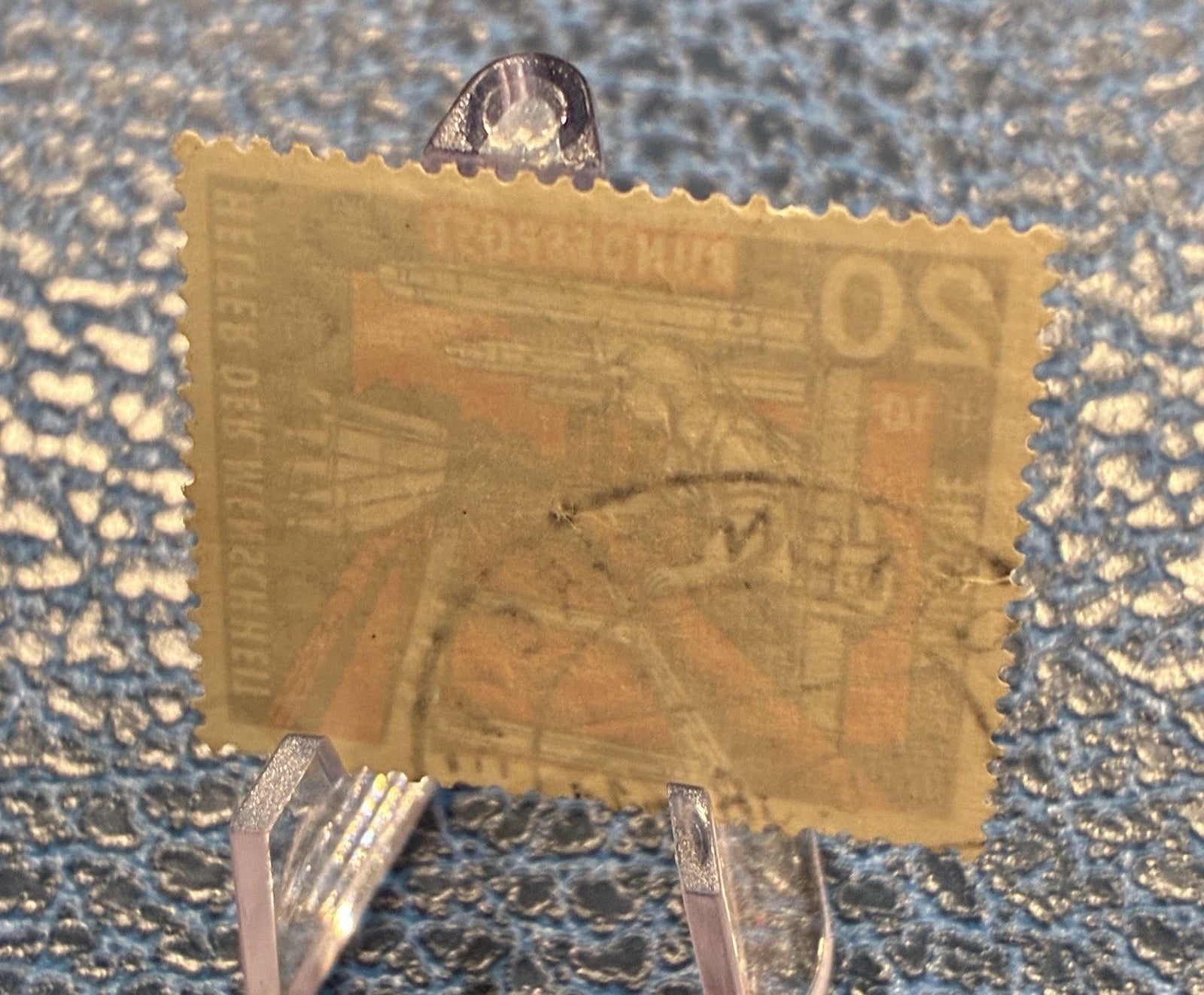 Deutsche Bundespost 1957 | 20+10 Pfennig | Helfer der Menschheit Bergarbeiter | gestempelt | Briefmarke