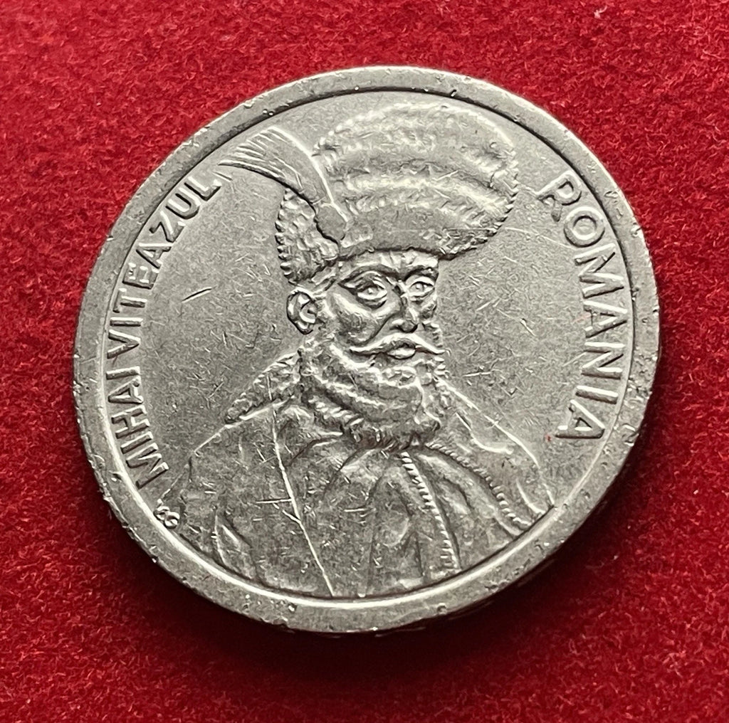 100 Lei 1993 | Rumänien | Michael der Tapfere | Vernickelter Stahl Münze | Sehr schön