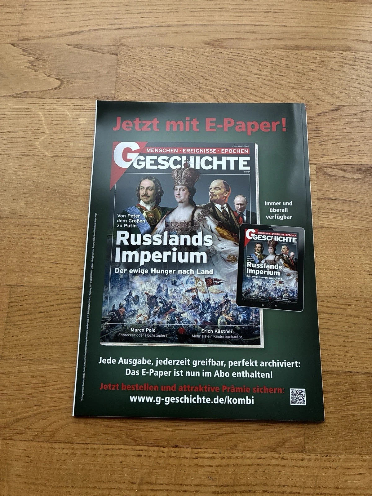 G Geschichte Magazin Nr. 2/2024 – Russlands Imperium: Der ewige Hunger nach Land | Zeitschrift | Zustand sehr gut