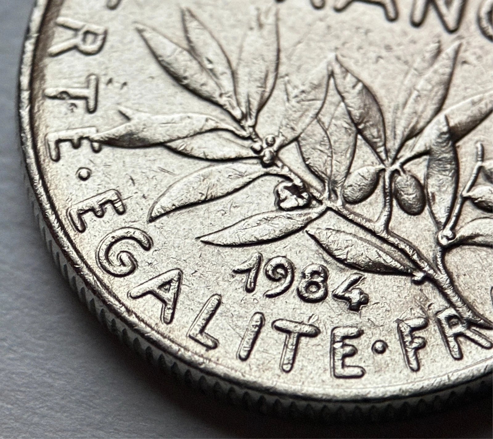 1/2 Franc 1984 | Frankreich | La Semeuse | Nickel-Münze | sehr schön