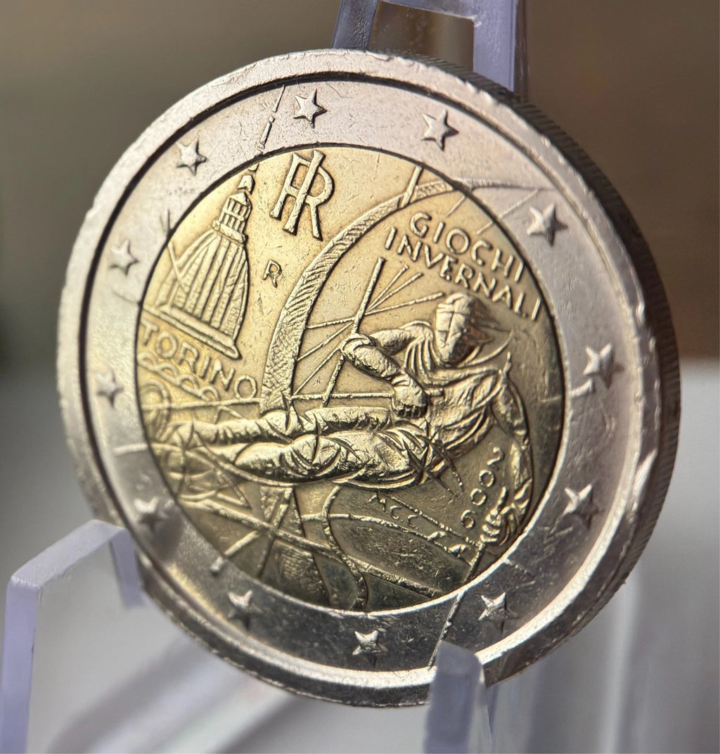 2 Euro 2006 | Italien | XX. Olympische Winterspiele Turin | Bi-Metall Münze | schön