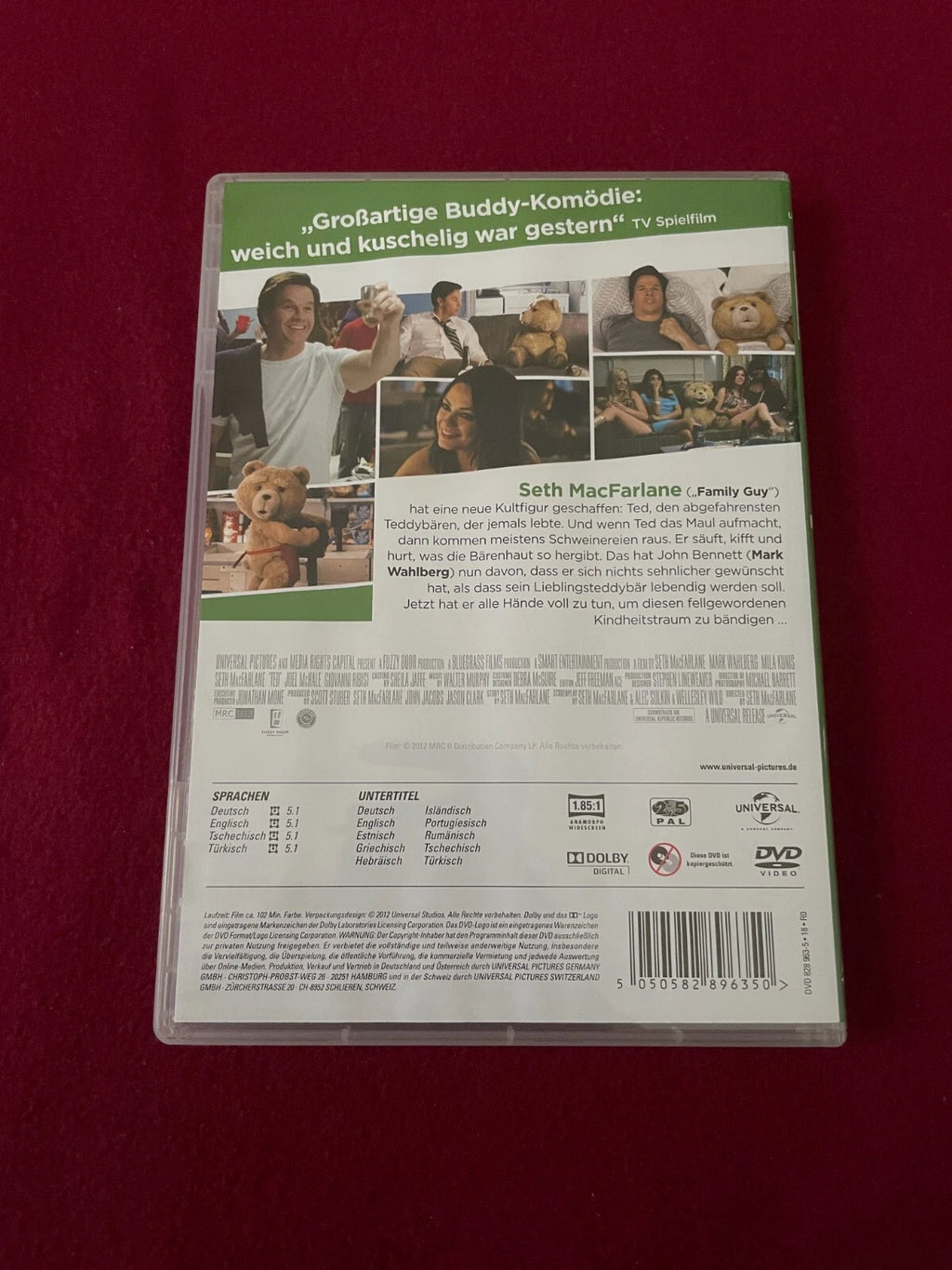 Ted – Mit Mark Wahlberg & Mila Kunis – DVD Film (Komödie) / FSK 16 / Gebraucht