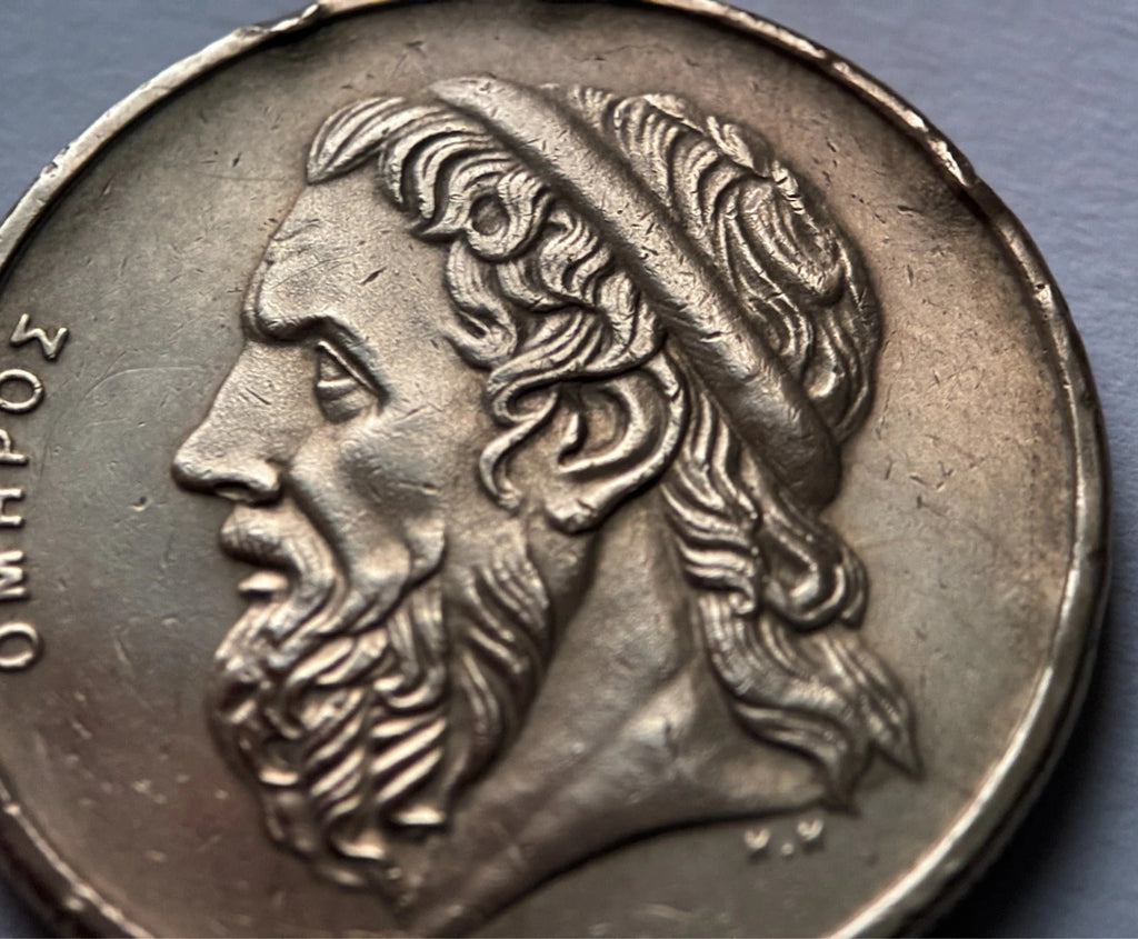 50 Drachmen 2000 | Griechenland | Homer & Antike Galeere | Münze aus Aluminiumbronze