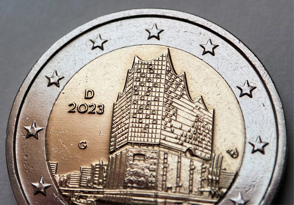 2 Euro 2023 G | Deutschland | Hamburg | Elbphilharmonie | Bundesländerserie | Bi-Metall Münze