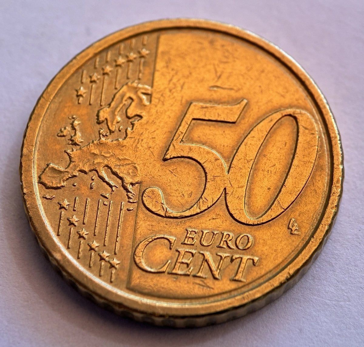 50 Cent 2017 | Vatikanstadt | Wappen von Papst Franziskus | Münze aus Nordischem Gold | Sehr schön