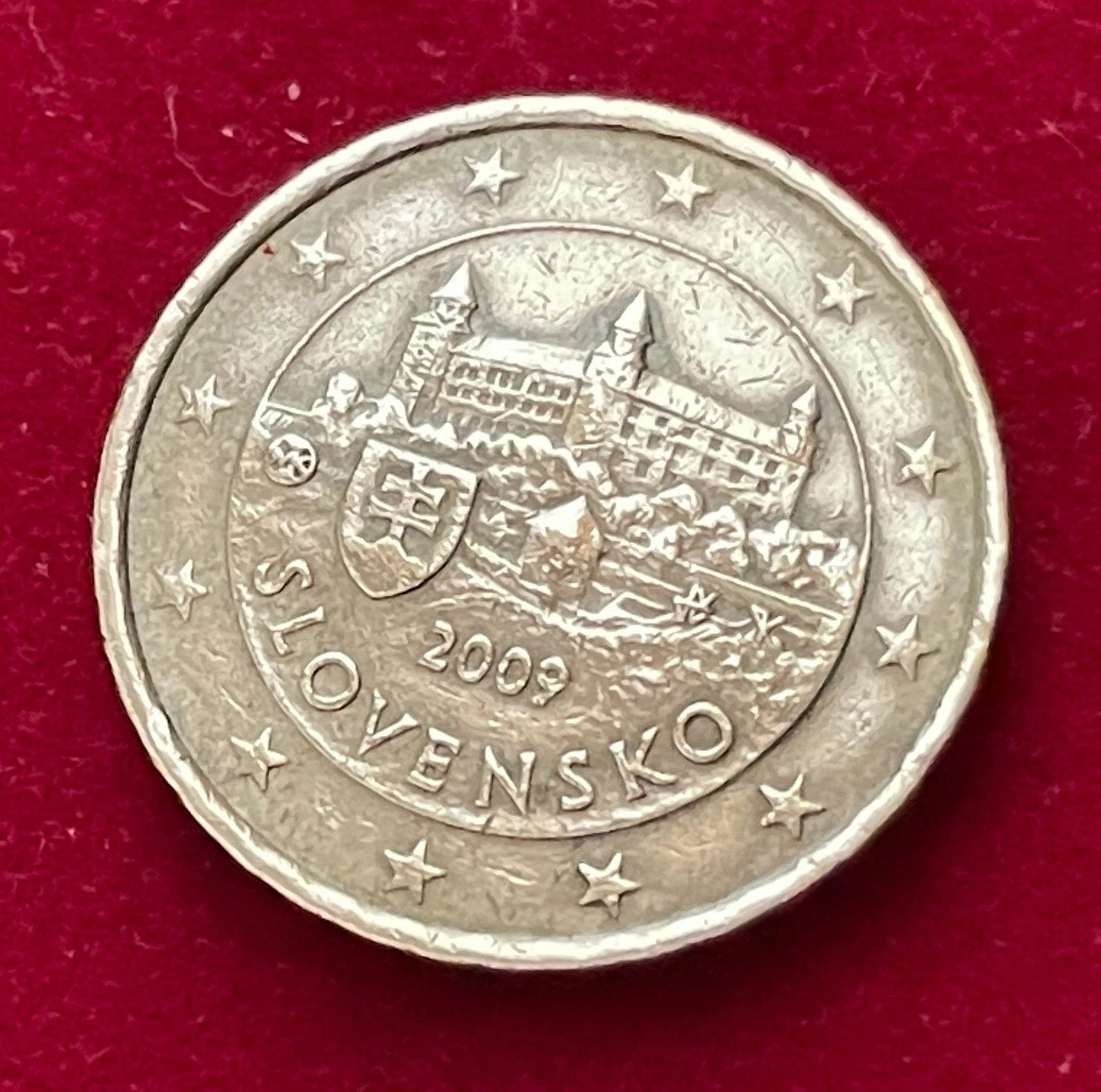 10 Cent 2009 | Slowakei | Burg Bratislava | Nordisches Gold Münze