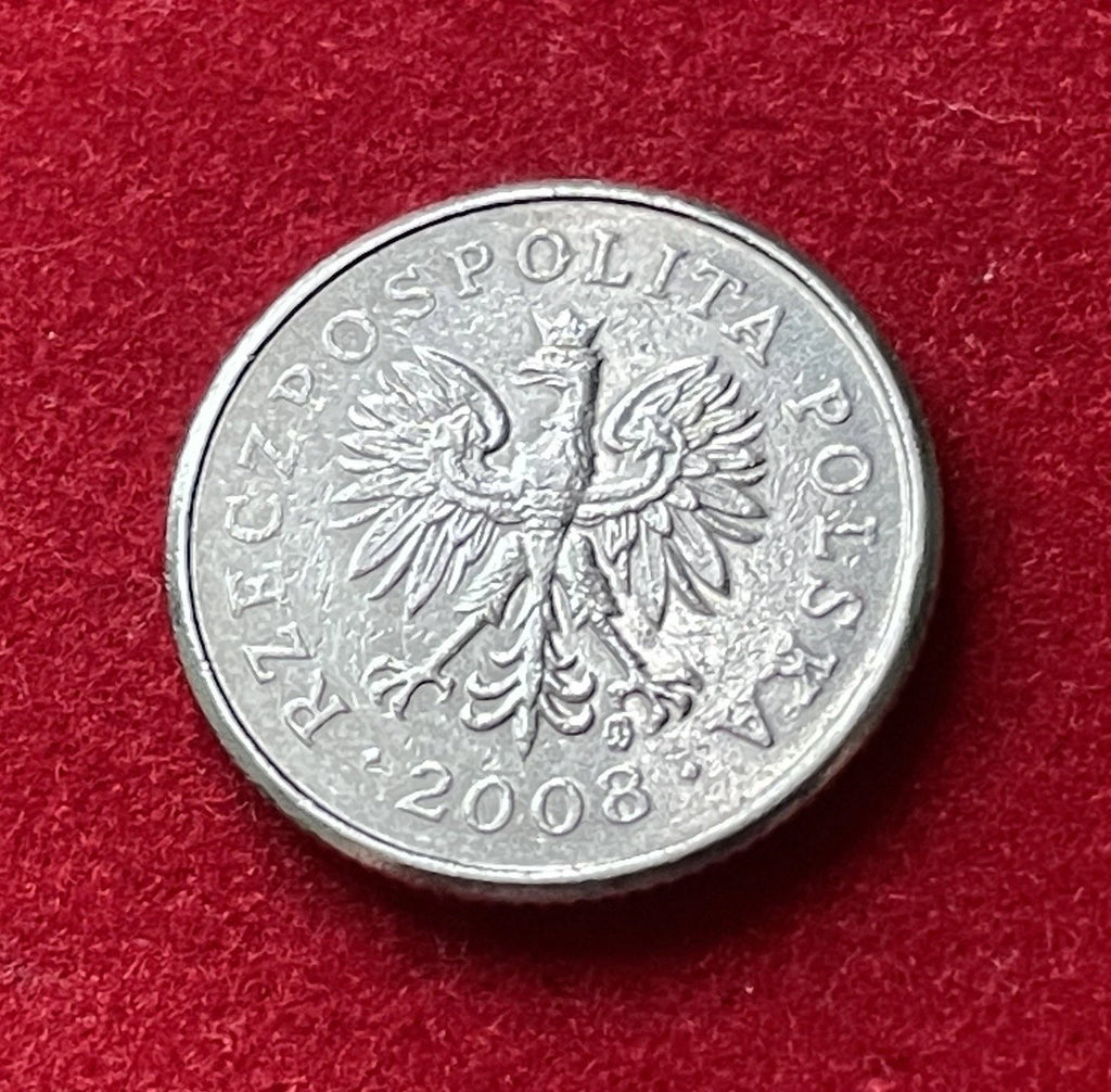 20 Groszy 2008 | Polen | Polnischer Zloty | Kupfer-Nickel Münze | schön