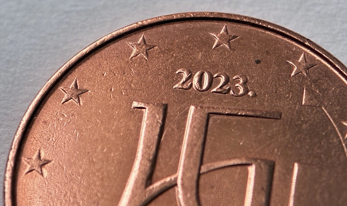 5 Cent 2023 | Kroatien | HRVATSKA | Münze aus Verkupfertem Stahl | sehr schön
