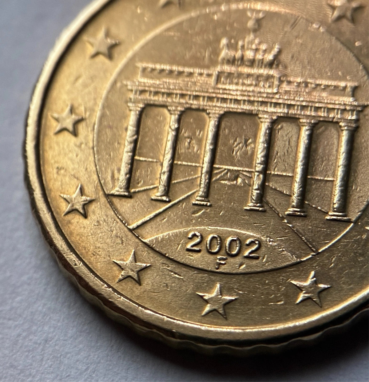 10 Cent 2002 F | Deutschland | Brandenburger Tor | Nordisches Gold Münze